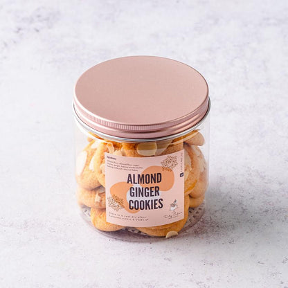 Almond Ginger Cookies (Eggless)