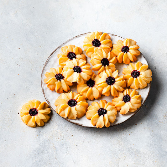 Butter Cookies with Berry Jam
